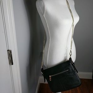 Bobby Schandra Leather Messenger Bag Black…